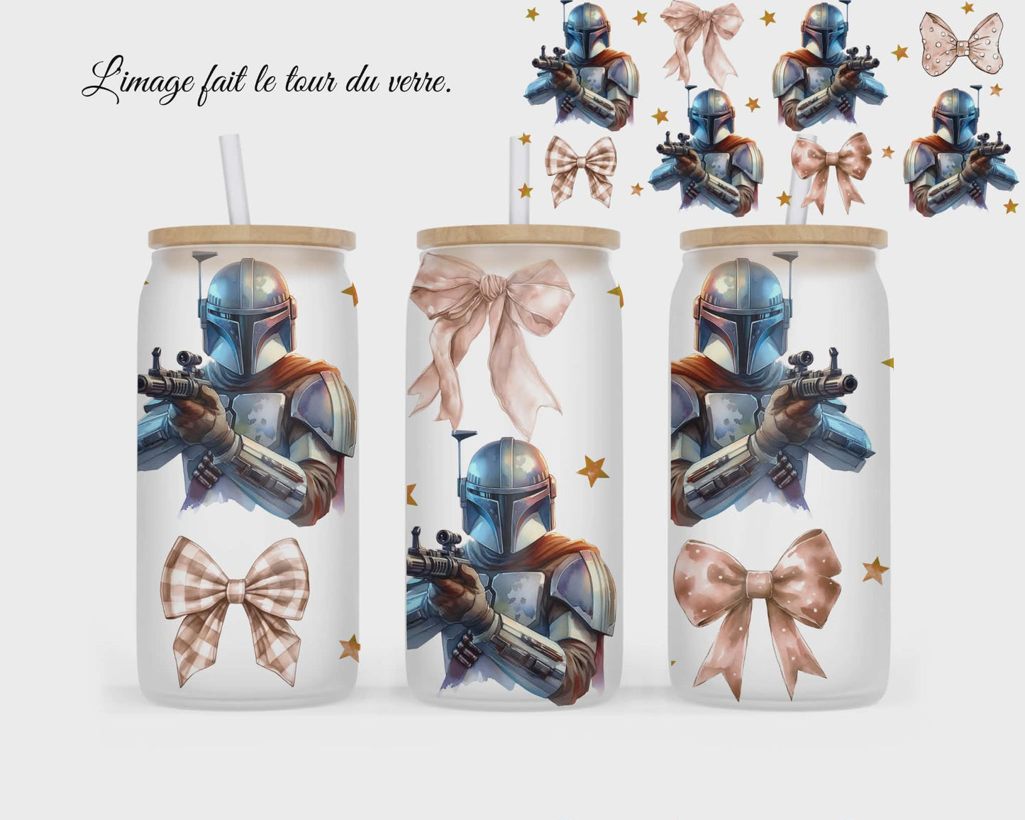 🥤 Verre givré sublimé – chevalier