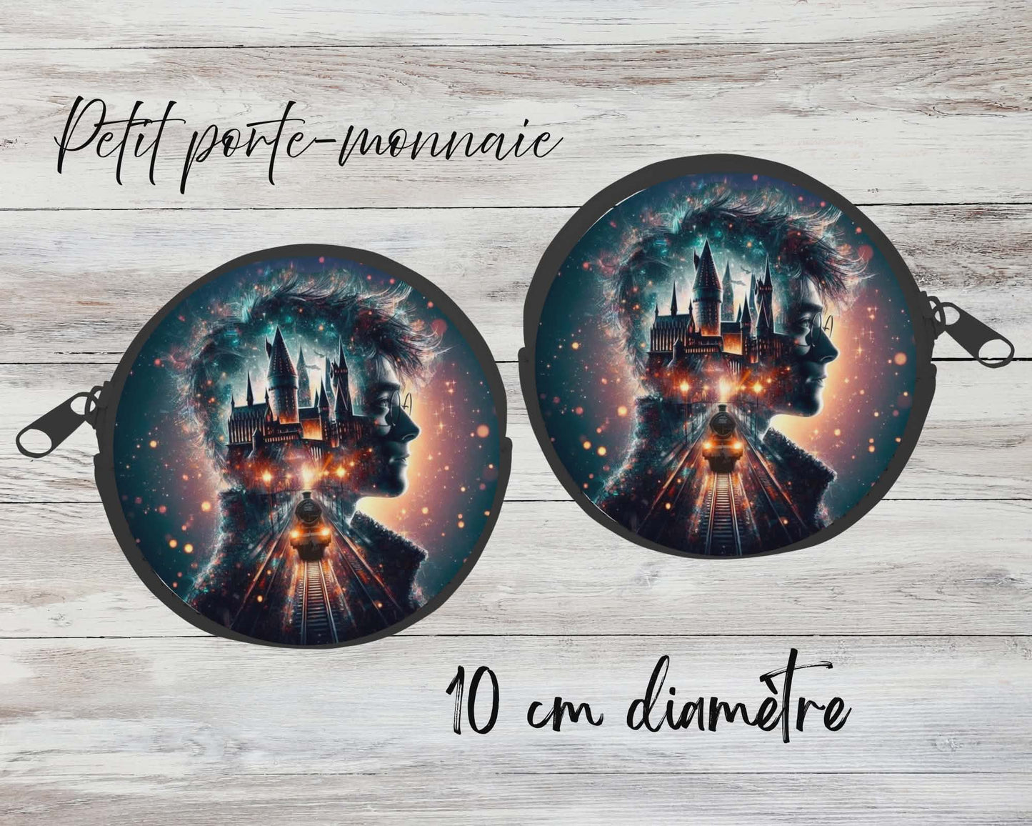 ✨ Petit porte-monnaie sublimé – maison magique