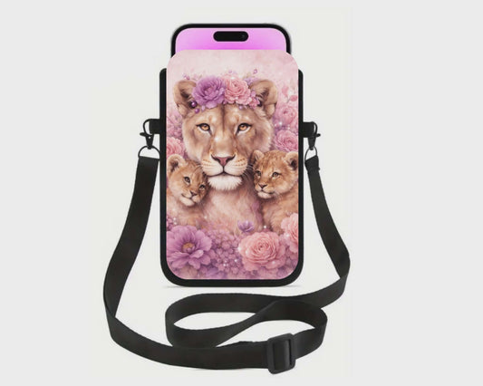 📱 Sac à cellulaire sublimé – lion