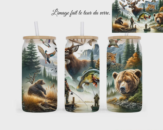 🥤 Verre givré sublimé – animaux de la nature v.2