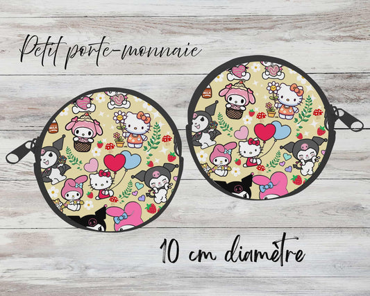 ✨ Petit porte-monnaie sublimé – personnage blanc