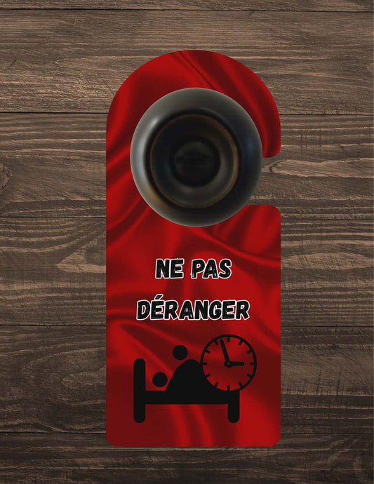 🪝 Accroche-porte personnalisé – Ne pas déranger couple occupé