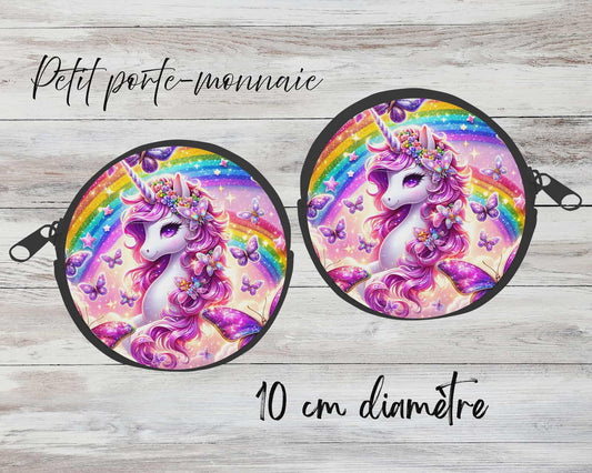 ✨ Petit porte-monnaie sublimé – licorne