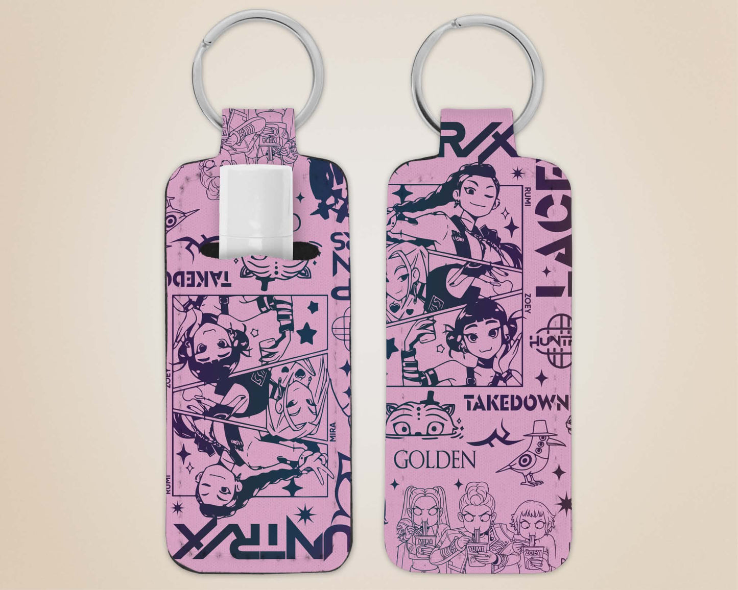 Porte-clé avec pochette - pop