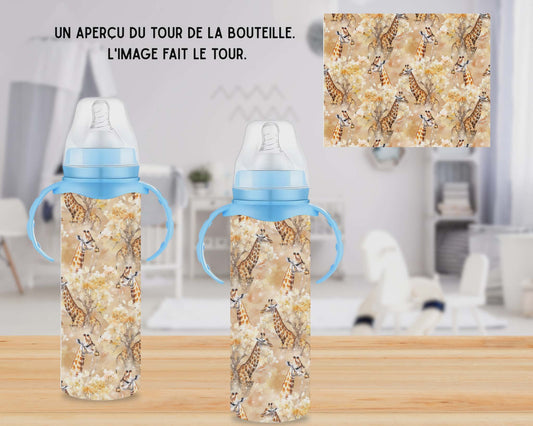 🍼 Biberons sublimé - Girafes