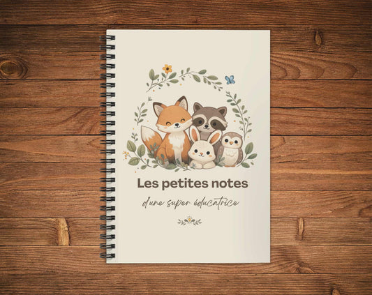 Cahier de notes - les petites notes éducatrice