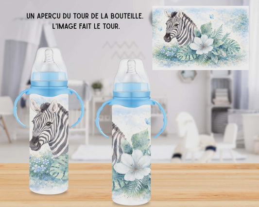 🍼 Biberons sublimé - zèbre