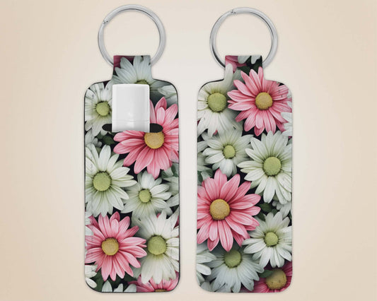 Porte-clé avec pochette - marguerite