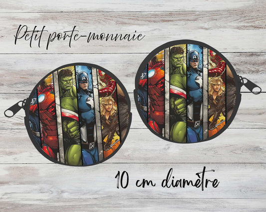 ✨ Petit porte-monnaie sublimé – héros