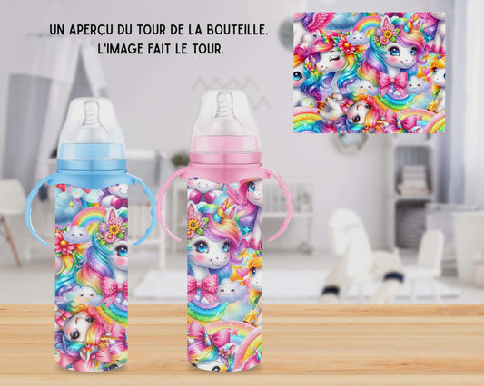 🍼 Biberons sublimé - Licorne