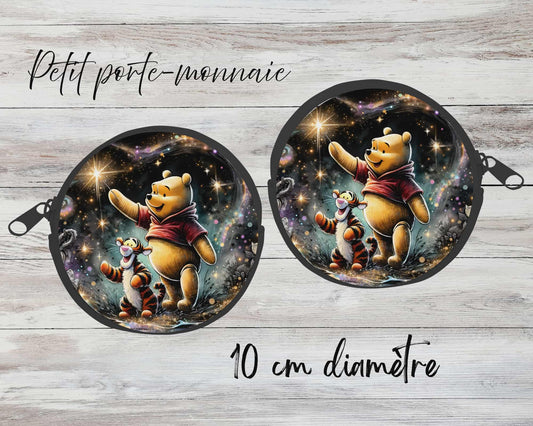 ✨ Petit porte-monnaie sublimé – ourson jaune