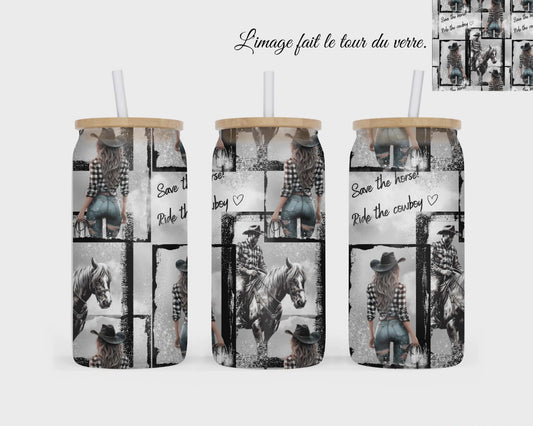 🥤 Verre givré sublimé – country