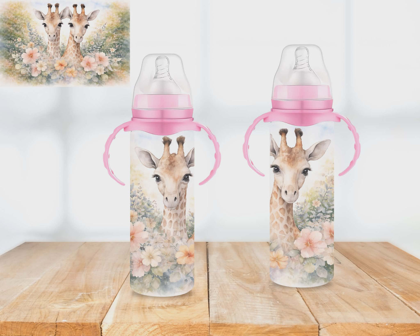 🍼 Biberons sublimé - girafe