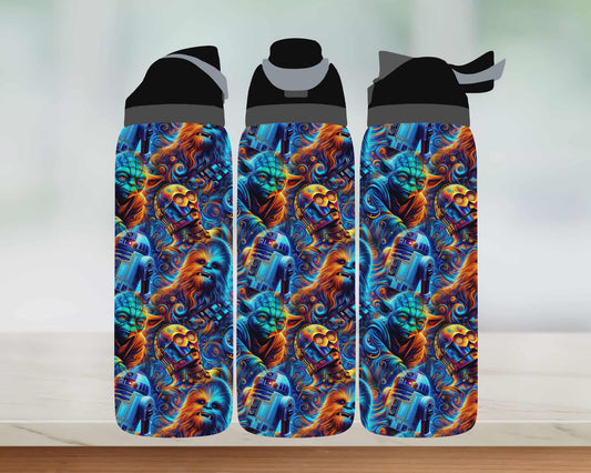 Bouteille style Owala - Personnage poilu