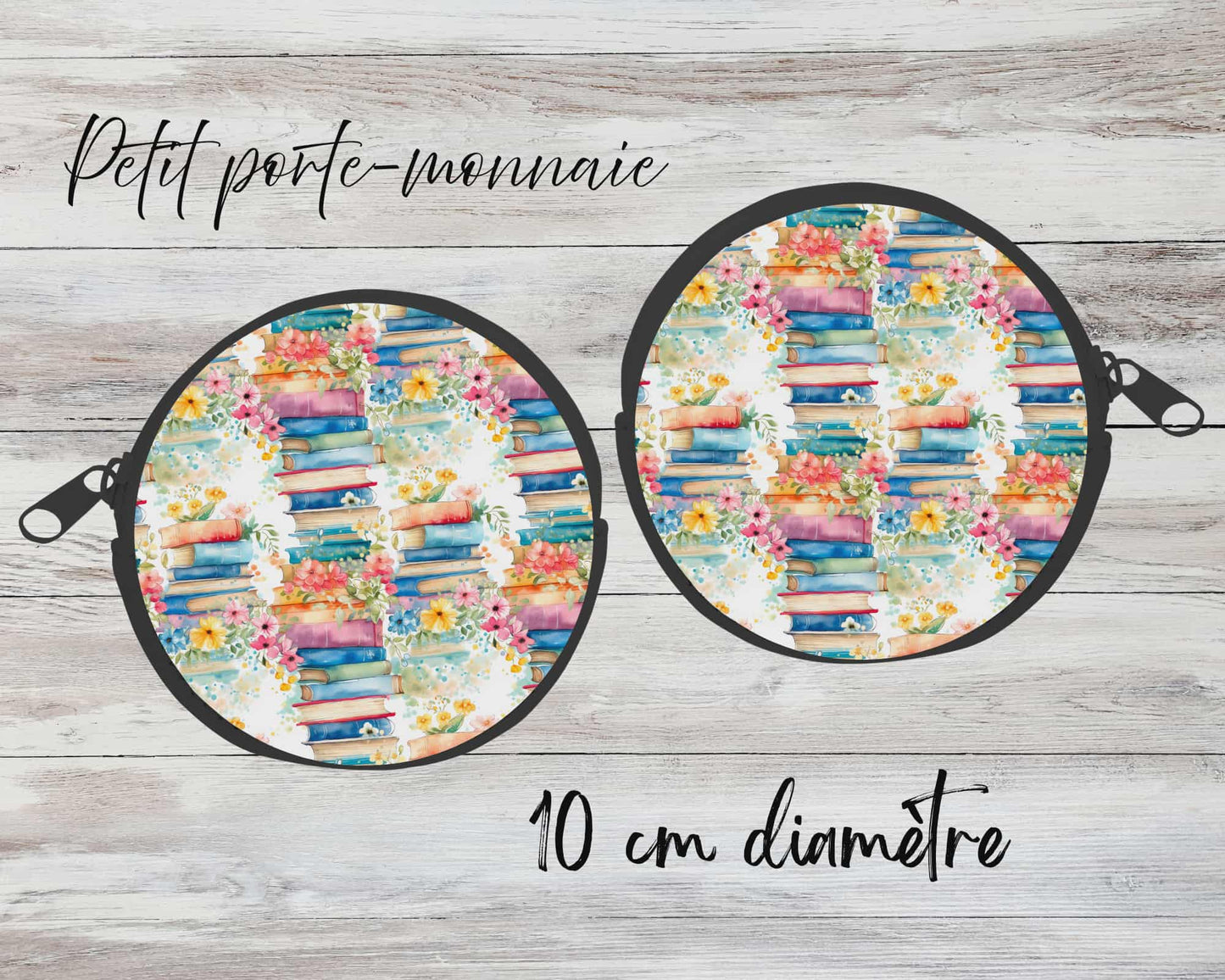 ✨ Petit porte-monnaie sublimé – livres