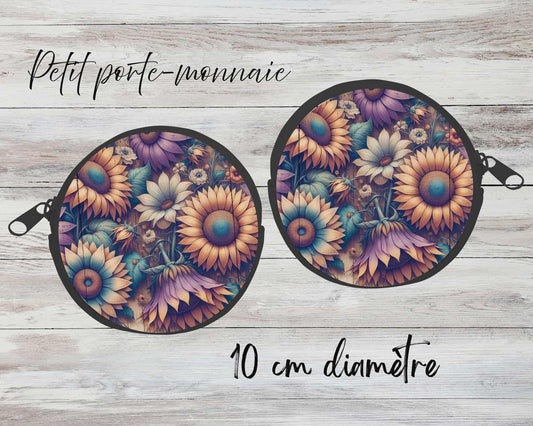 ✨ Petit porte-monnaie sublimé – fleurs