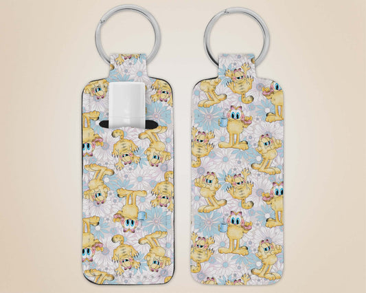 Porte-clé avec pochette - chat roux 2