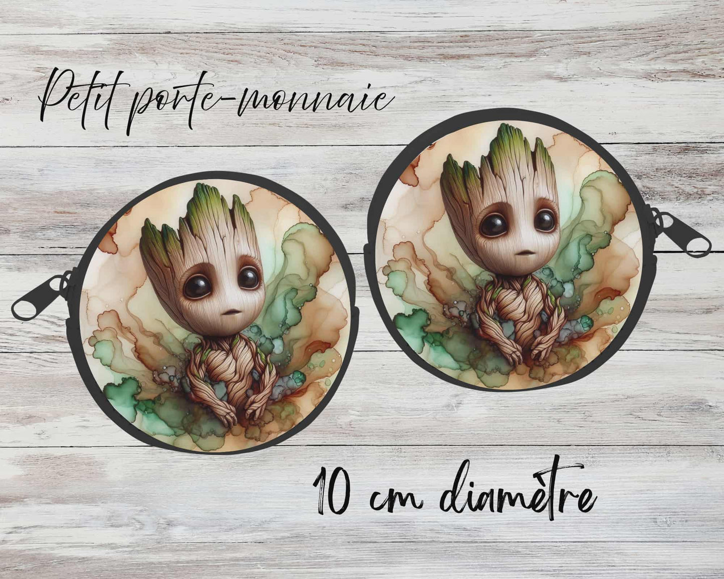 ✨ Petit porte-monnaie sublimé – personnage arbre 3