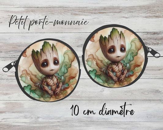 ✨ Petit porte-monnaie sublimé – personnage arbre 3