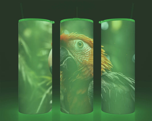 Verre isotherme -  (allume dans le noir) perroquet