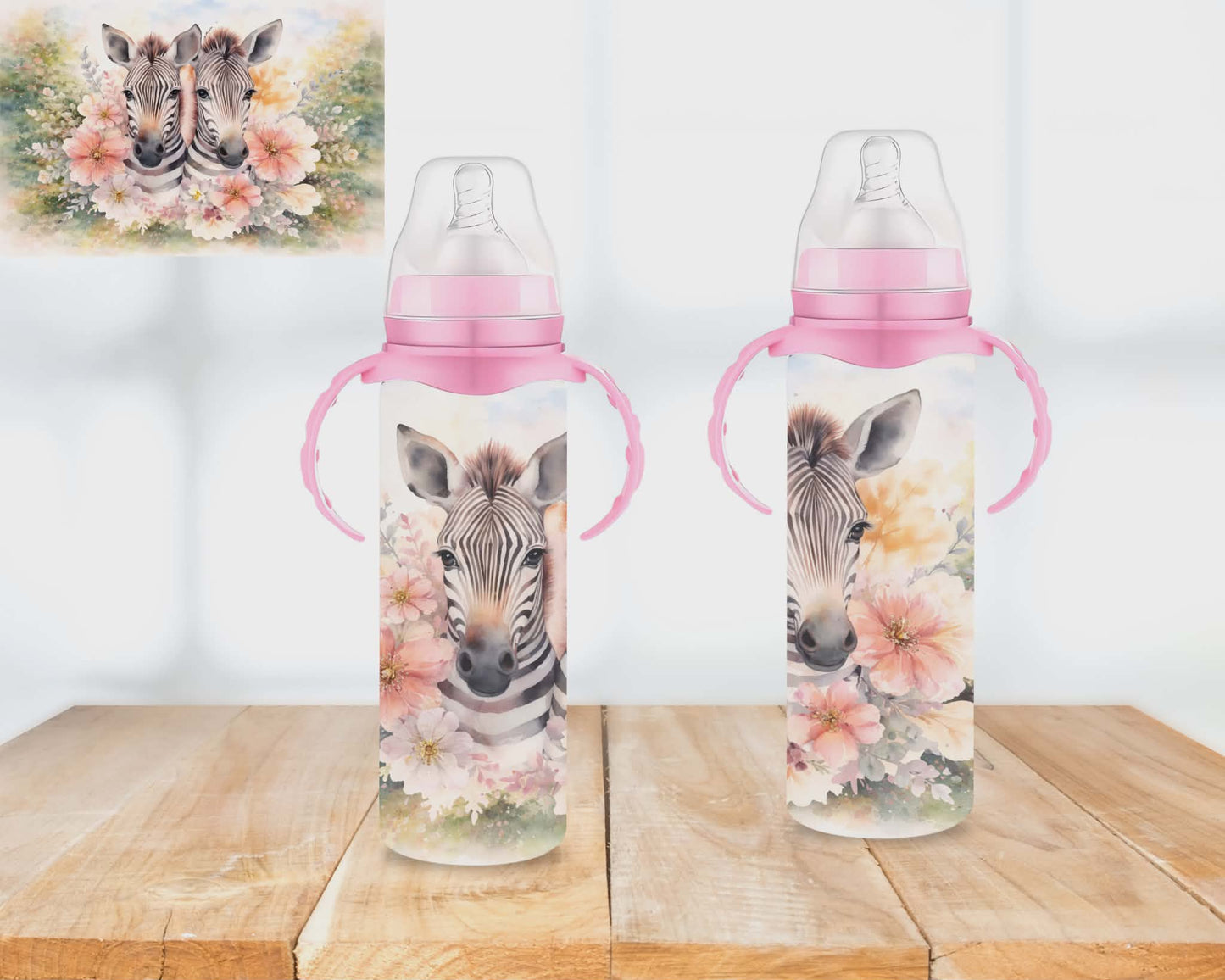 🍼 Biberons sublimé - zèbre