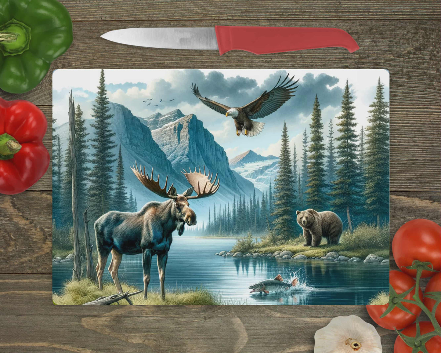 Planche de service - Animaux de la nature