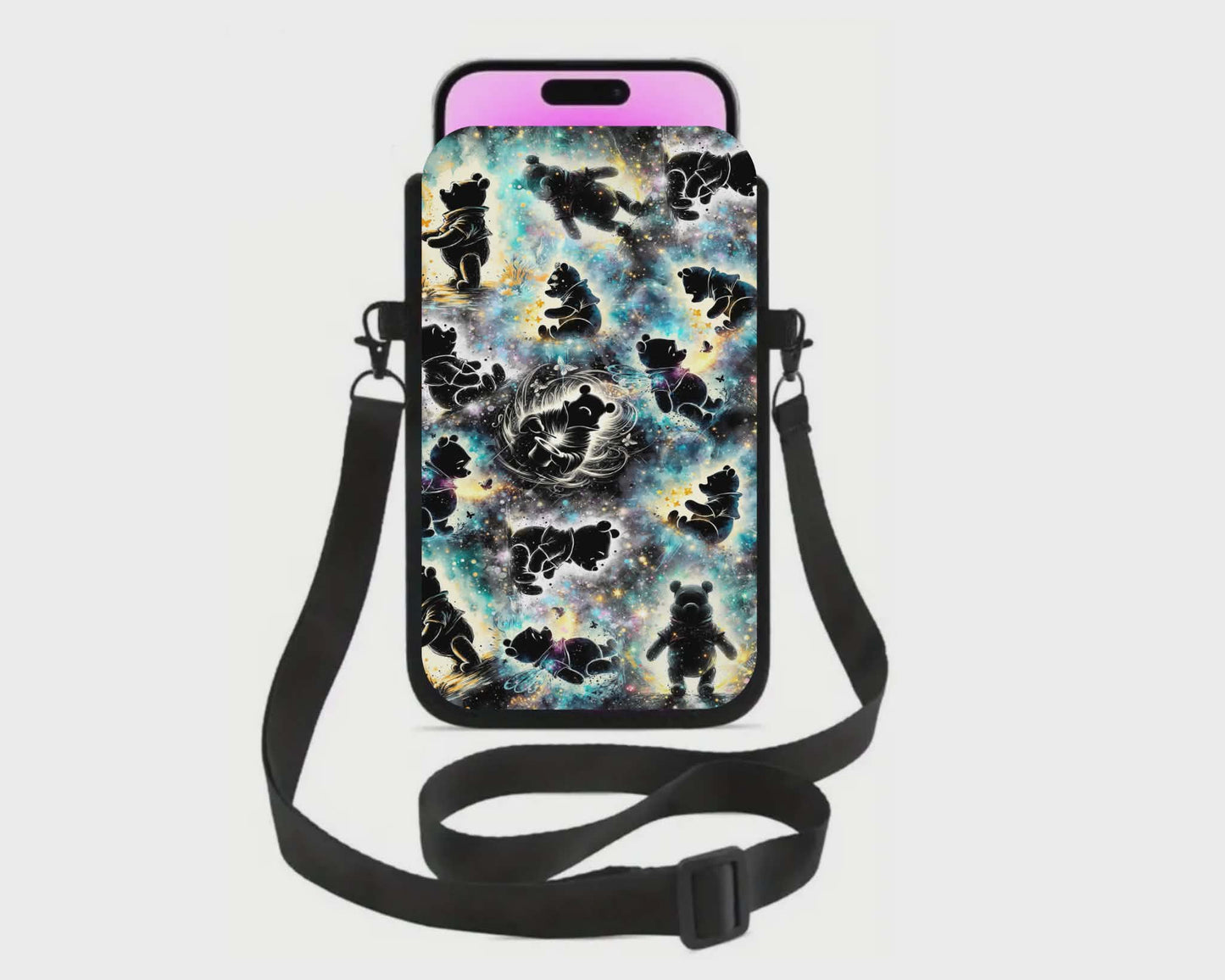 📱 Sac à cellulaire sublimé – ourson jaune