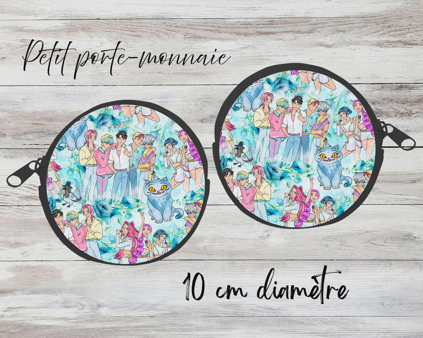 ✨ Petit porte-monnaie sublimé – Groupe populaire