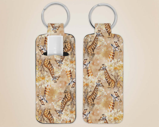 Porte-clé avec pochette - girafe