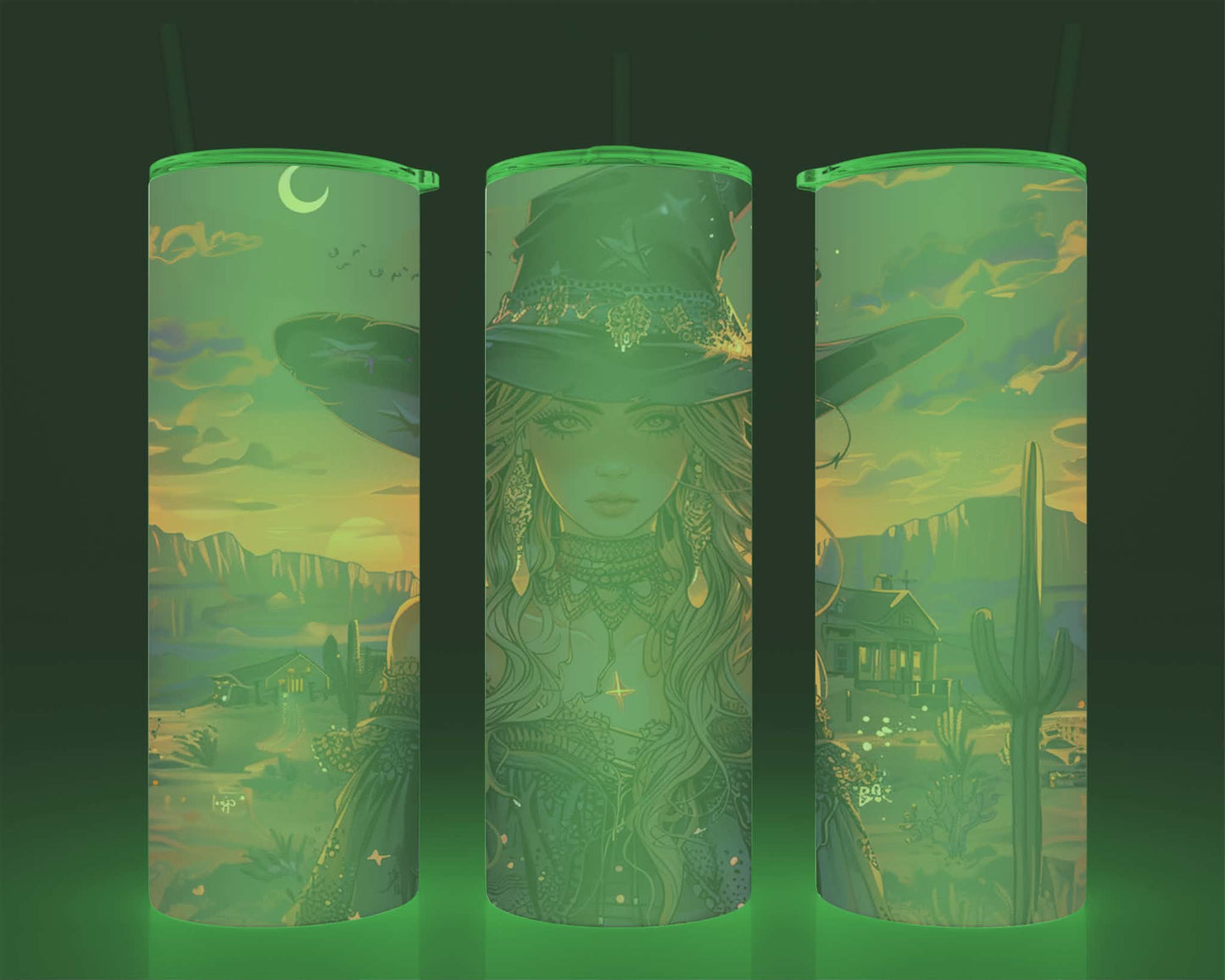 Verre isotherme -  (allume dans le noir) sorcière 2