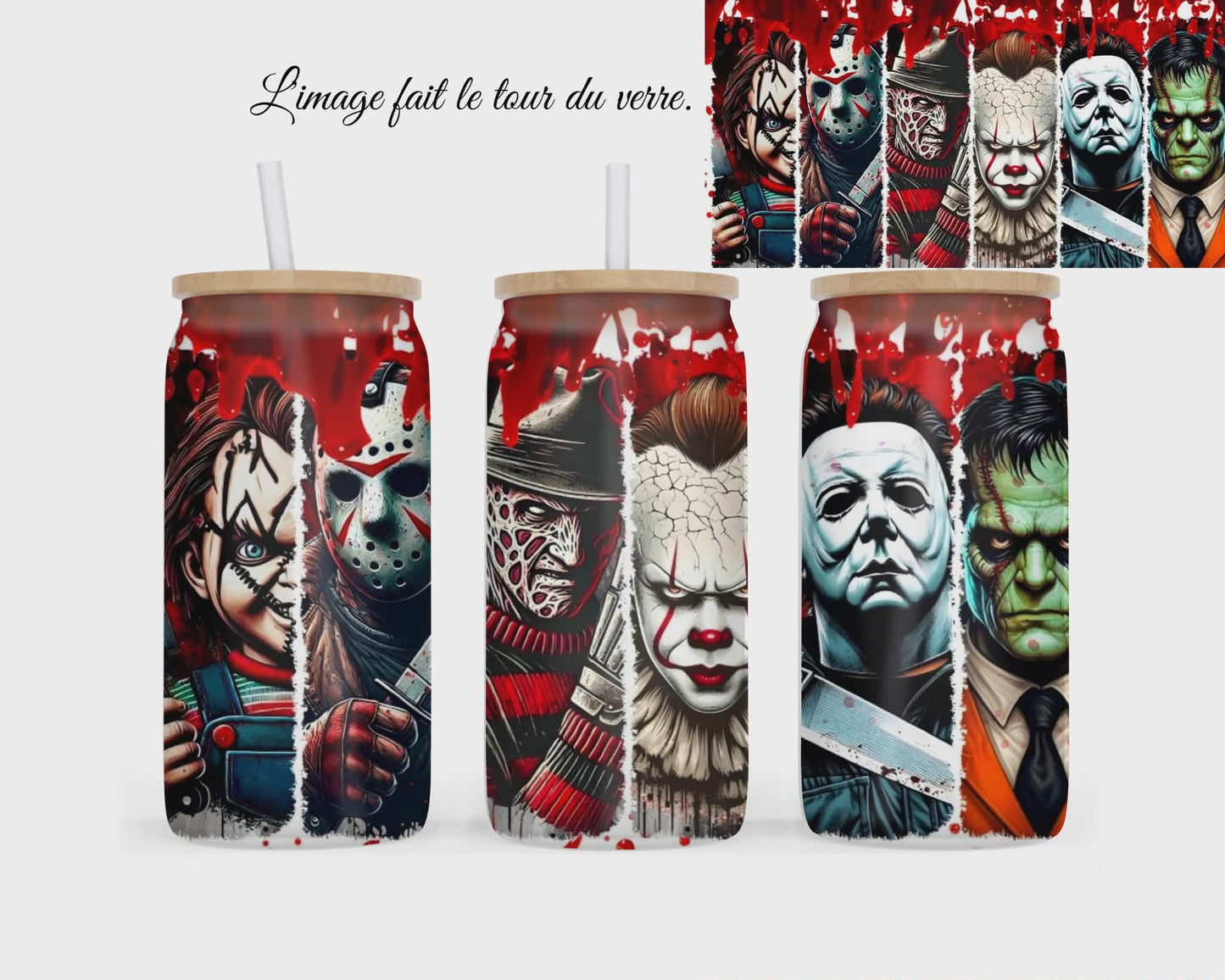 🥤 Verre givré sublimé – horreur