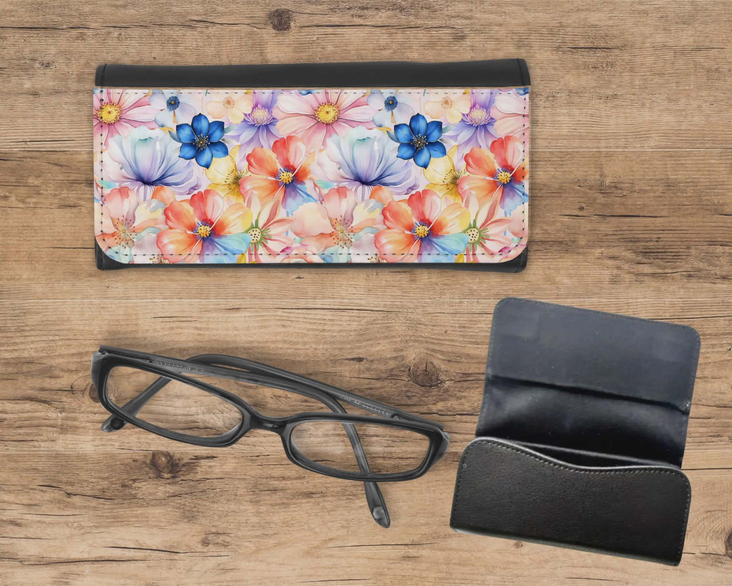 Étui à lunette - Fleuri multicolore
