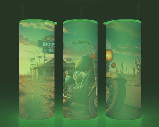 Verre isotherme -  (allume dans le noir)moto