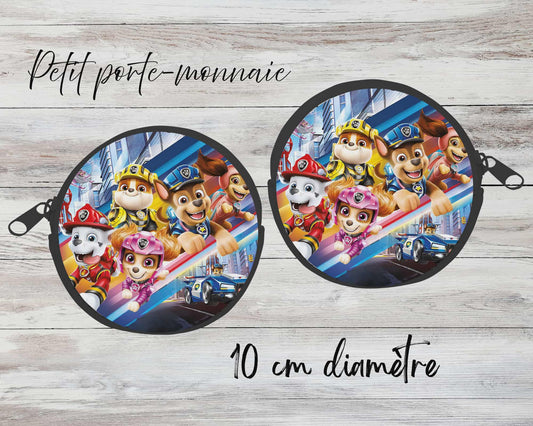 ✨ Petit porte-monnaie sublimé – personnage héros chiens 2