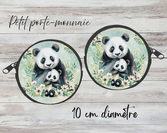 ✨ Petit porte-monnaie sublimé – pandas