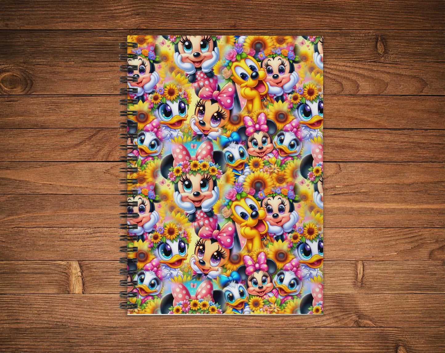 Cahier de notes - personnage souris boucle