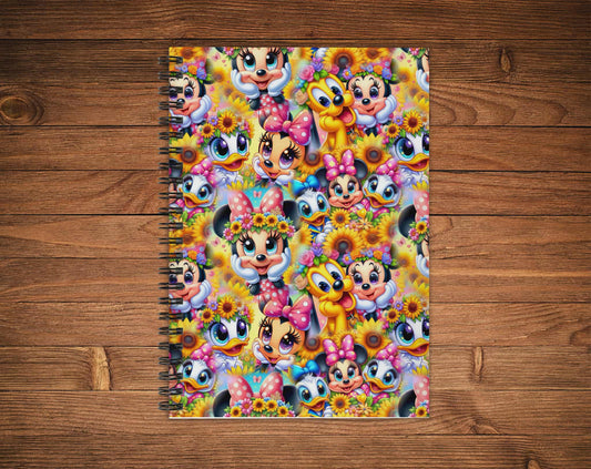 Cahier de notes - personnage souris boucle