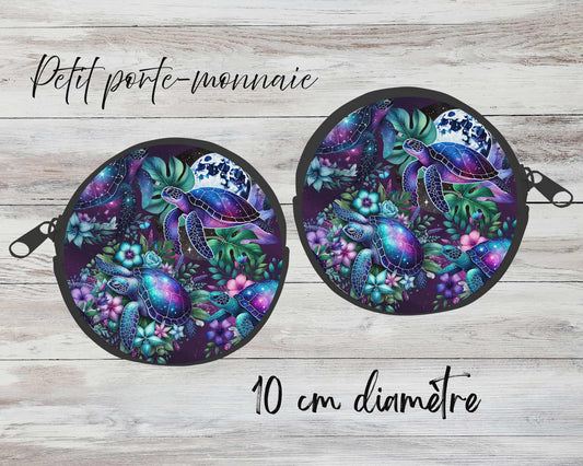 ✨ Petit porte-monnaie sublimé – tortue