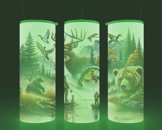 Verre isotherme -  (allume dans le noir) animaux de la nature