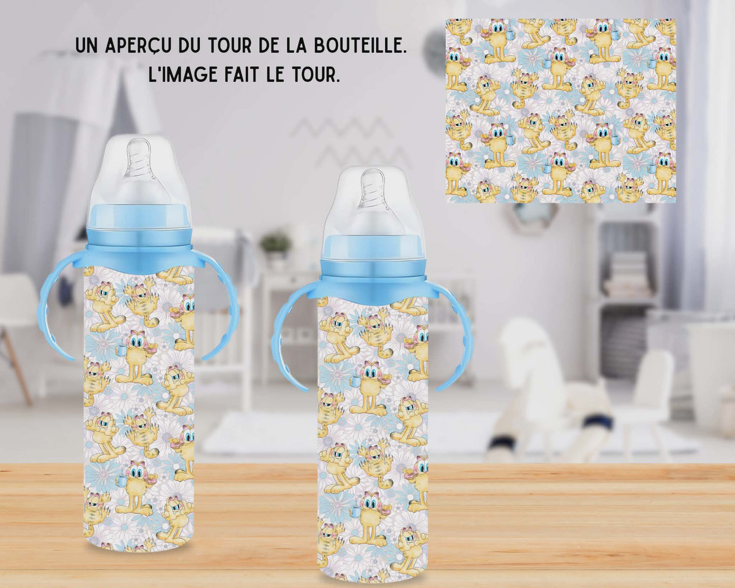 🍼 Biberons sublimé - Chat Roux