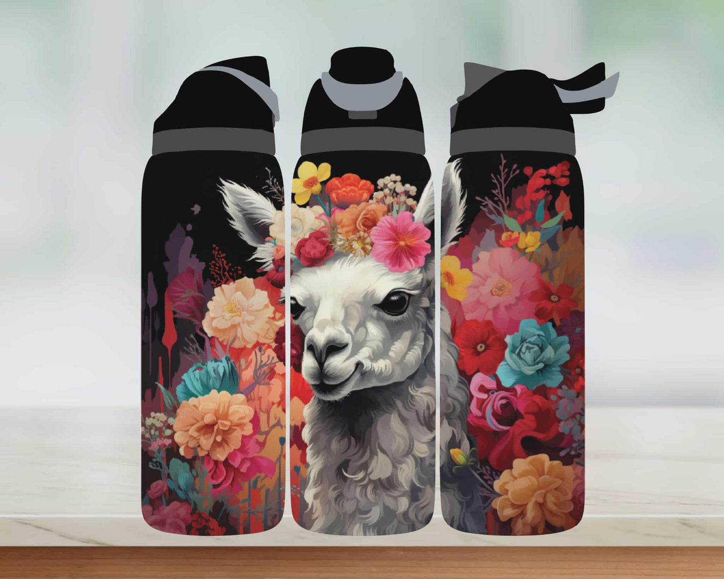 Bouteille style Owala - Lama