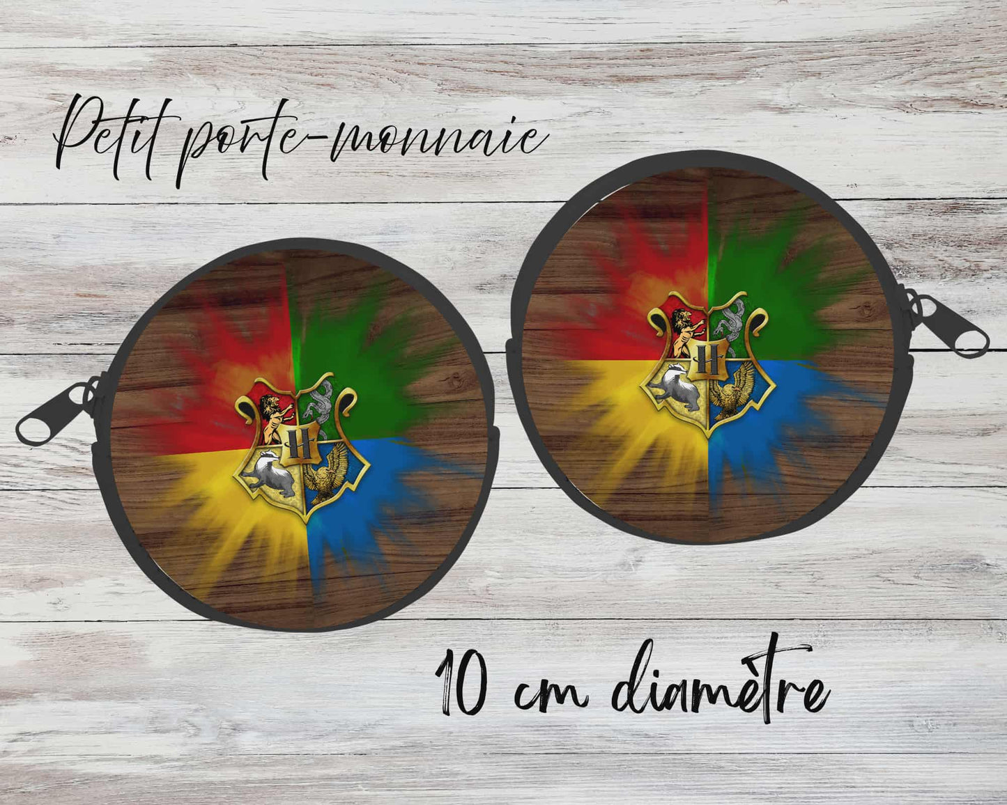 ✨ Petit porte-monnaie sublimé – 4 maisons