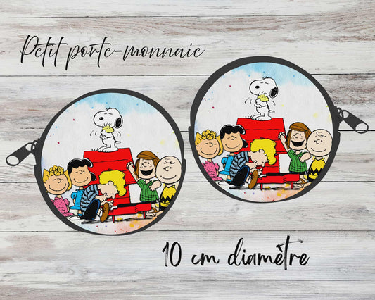 ✨ Petit porte-monnaie sublimé – personnage chien blanc