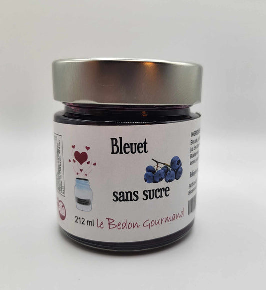 Confiture aux bleuets sans sucre