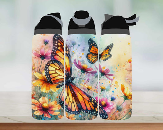 Bouteille style Owala - Papillons