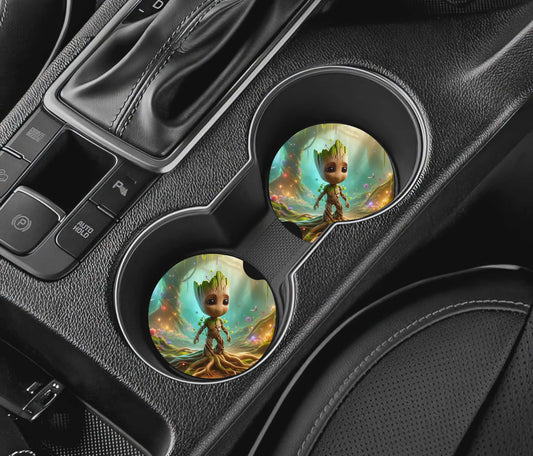 Sous-verre auto - personnage arbre