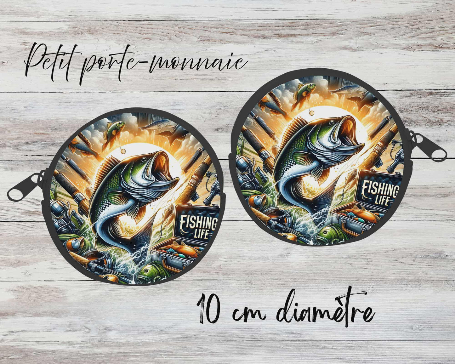 ✨ Petit porte-monnaie sublimé – poisson