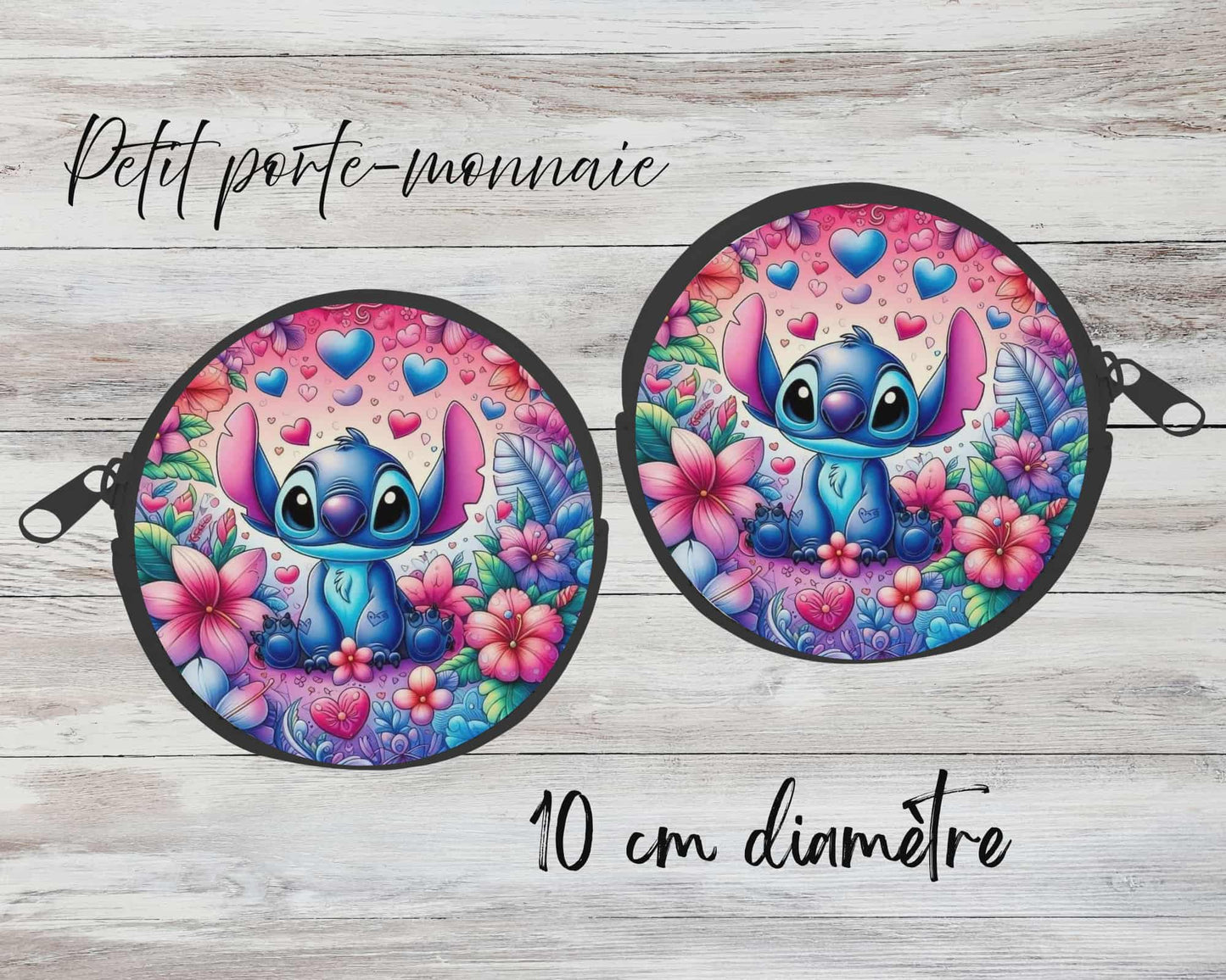 ✨ Petit porte-monnaie sublimé – personnage bleu 3