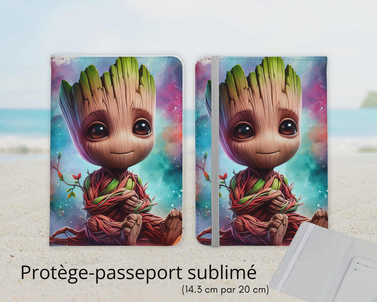 Protège-passeport sublimé - Personnage arbre
