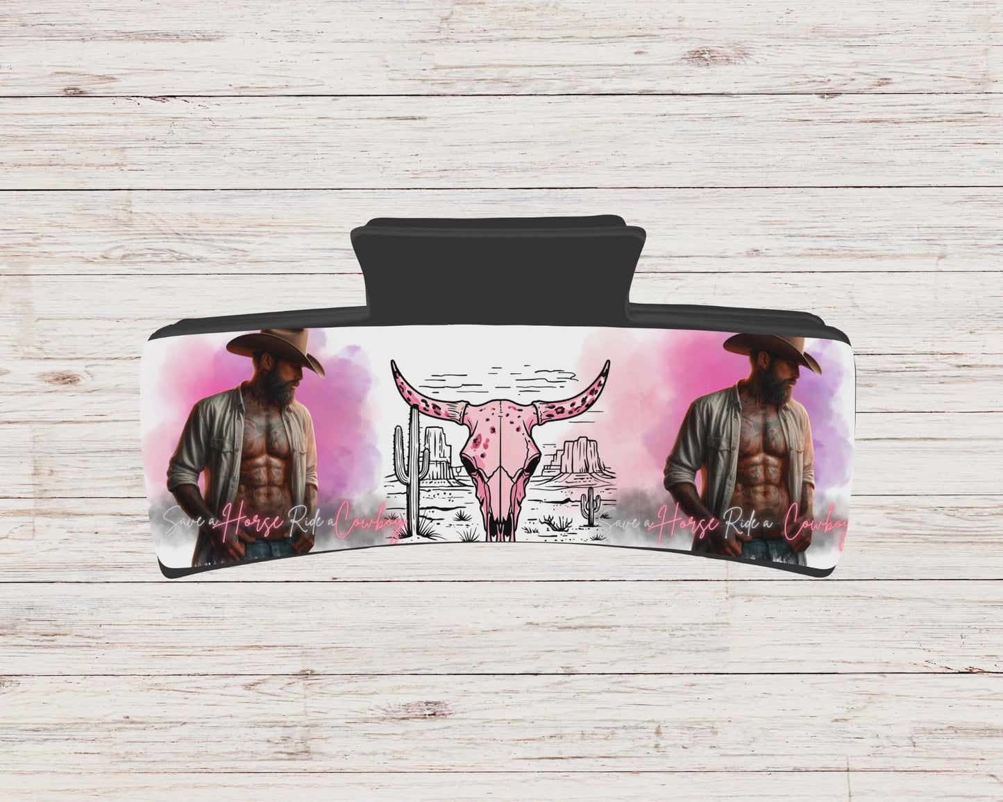 Pince à cheveux - homme et crâne rose